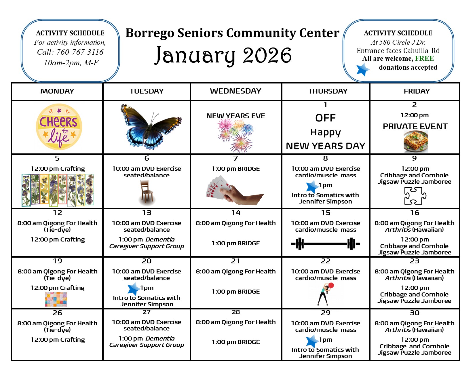 January 2026 Activitites January 2026 Activitites