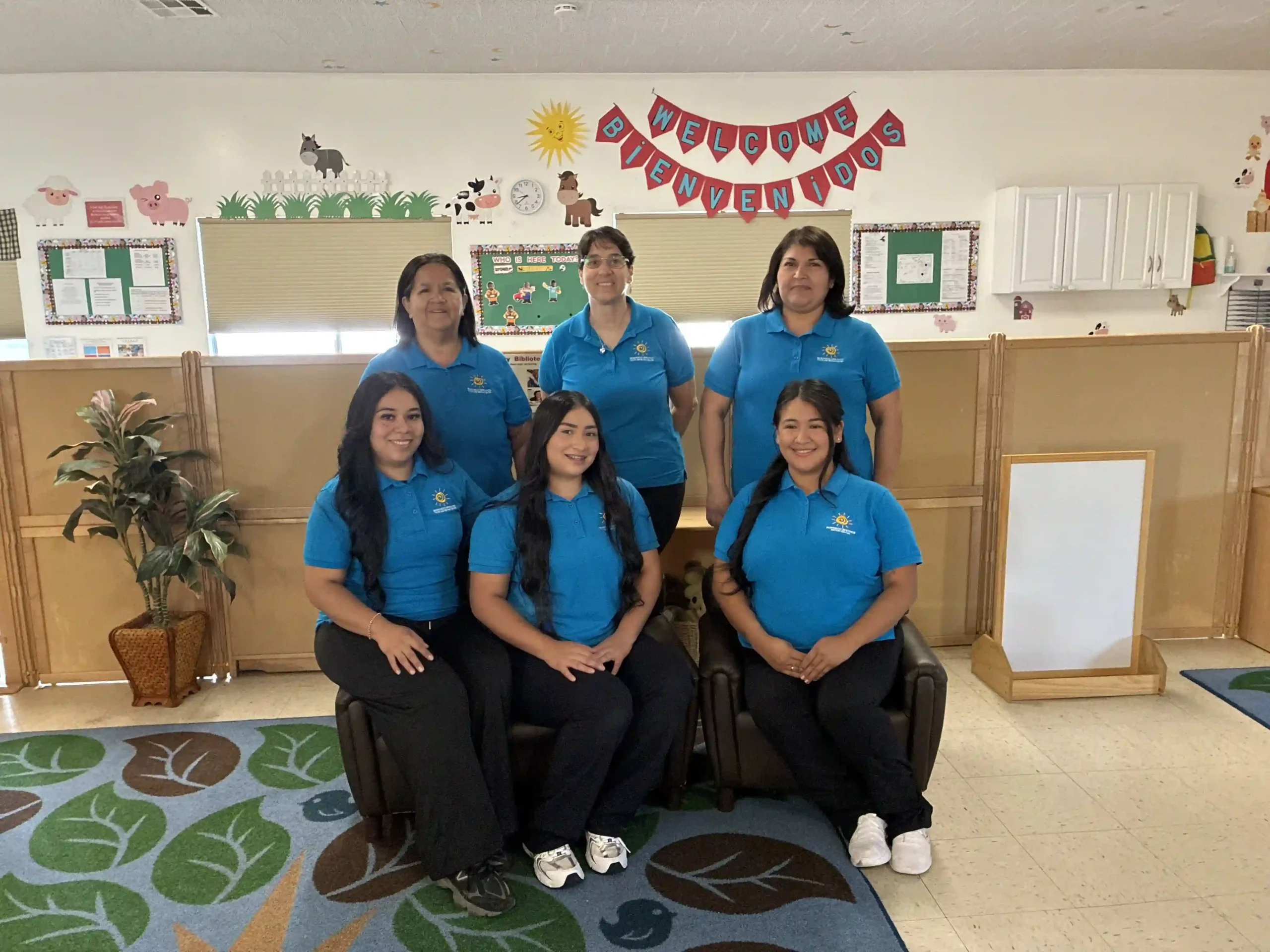 New teacher/employee in the  "Children's Center Staff Photo" is Aurora Fregoso